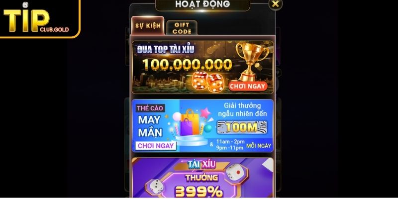 Hướng dẫn 4 bước tham gia khuyến mãi TIPCLUB