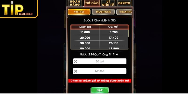 Nạp Tiền TIPCLUB - Hướng Dẫn Đầy Đủ Cho Người Chơi 3 Cách thức kiểm tra số dư sau khi nạp tiền TIPCLUB