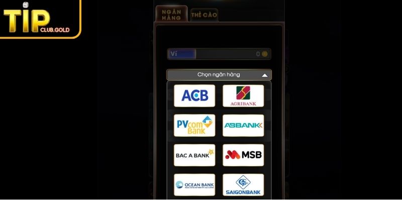 Rút tiền TIPCLUB tiện lợi, nhanh chóng
